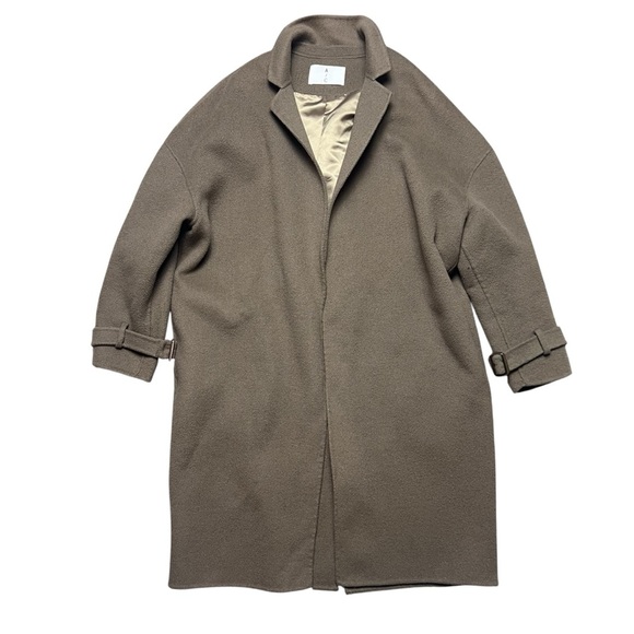 A / C Wool Blend Overcoat Brown Lux Teddy Women’s Size Medium - Picture 1 of 6